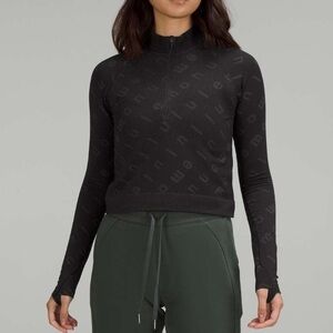 Lululemon Rest Less Cropped Half Zip - Sz 4